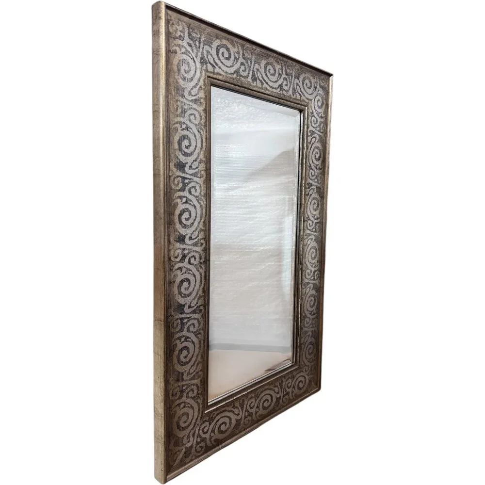 Martin Aborn Italian Ornate Gold Wall Mirror 10x22 Vintage Style Home Decor Arts